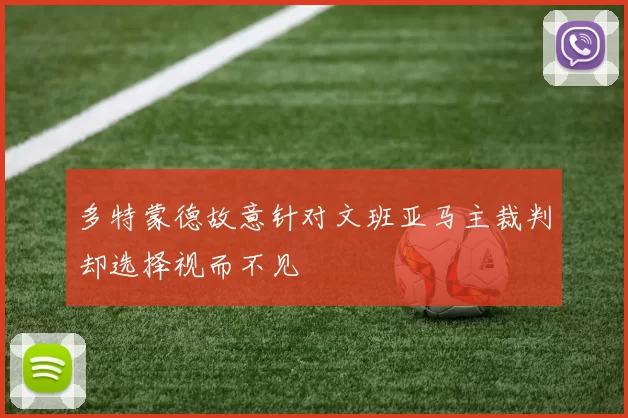 多特蒙德故意针对文班亚马主裁判却选择视而不见